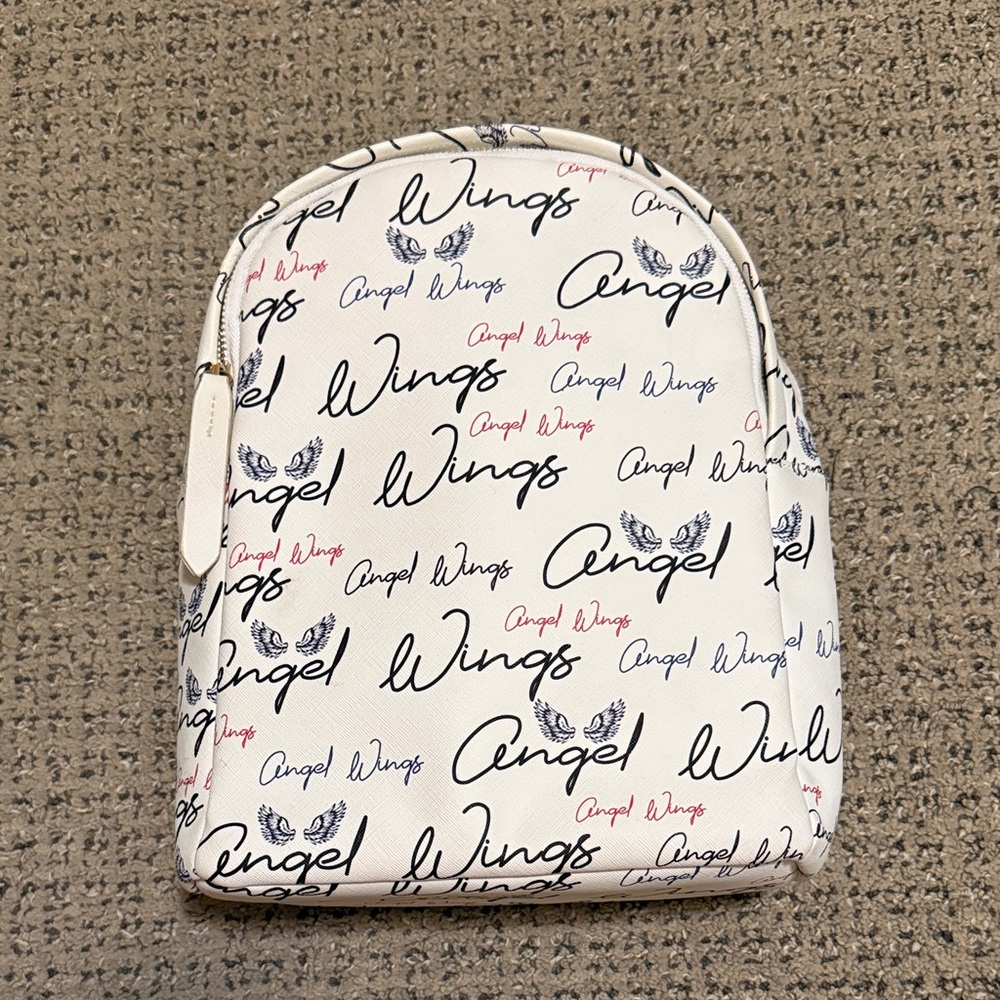 Forever 21 White Angel Wing Backpack